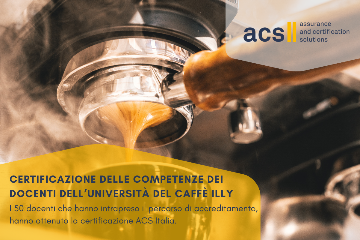 ACS Italia certifica la competenza dei docenti dell’Università del Caffè di illy