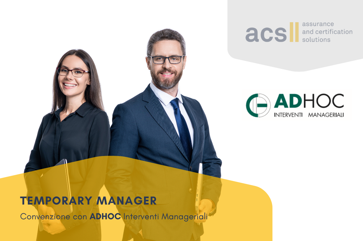 Temporary Manager: accordo di convenzione ADHoc e ACS Italia